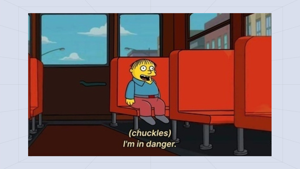 Chuckles, I'm In Danger - Ralph Wiggum on Bus - The Simpsons - AI Memes ...
