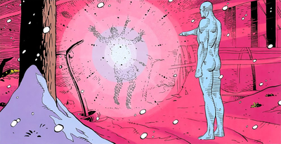 Dr. Manhattan kills Rorschach